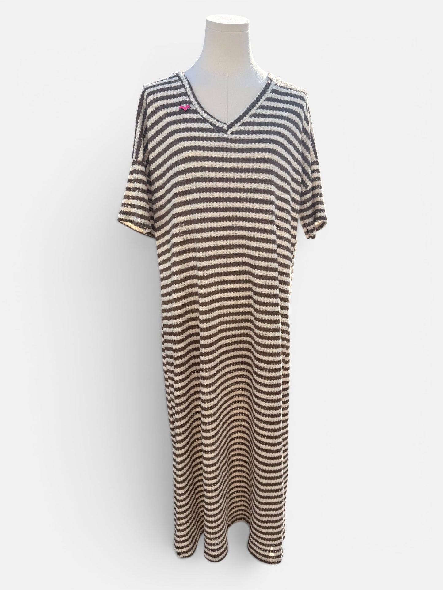 Coastal Stripes Strickkleid