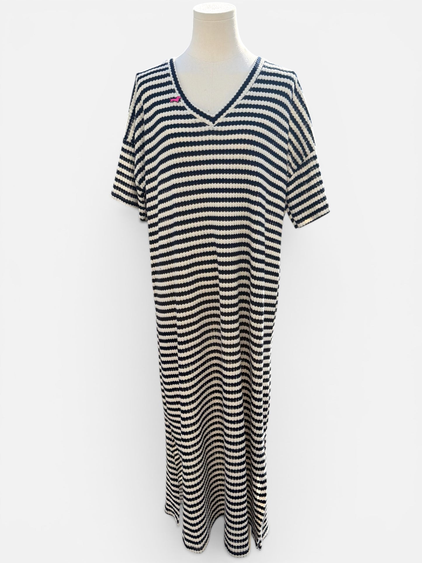 Coastal Stripes Strickkleid