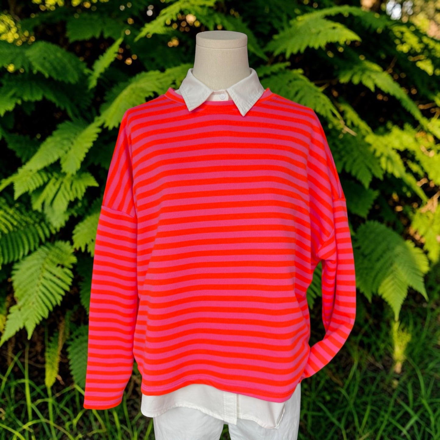 Gestreiftes Langarmshirt