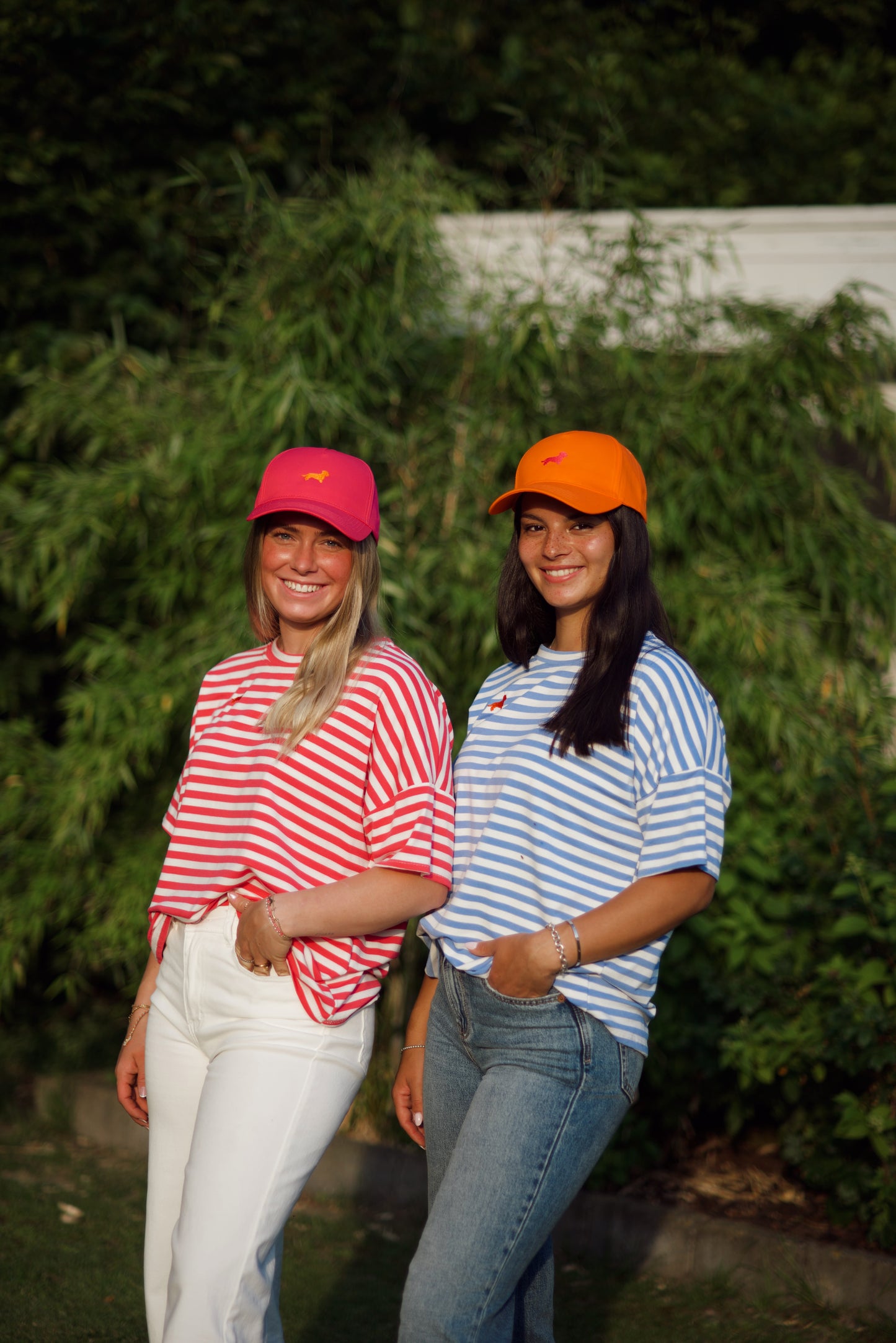 Candy Stripe Shirt mit Dackel in Wunschfarbe