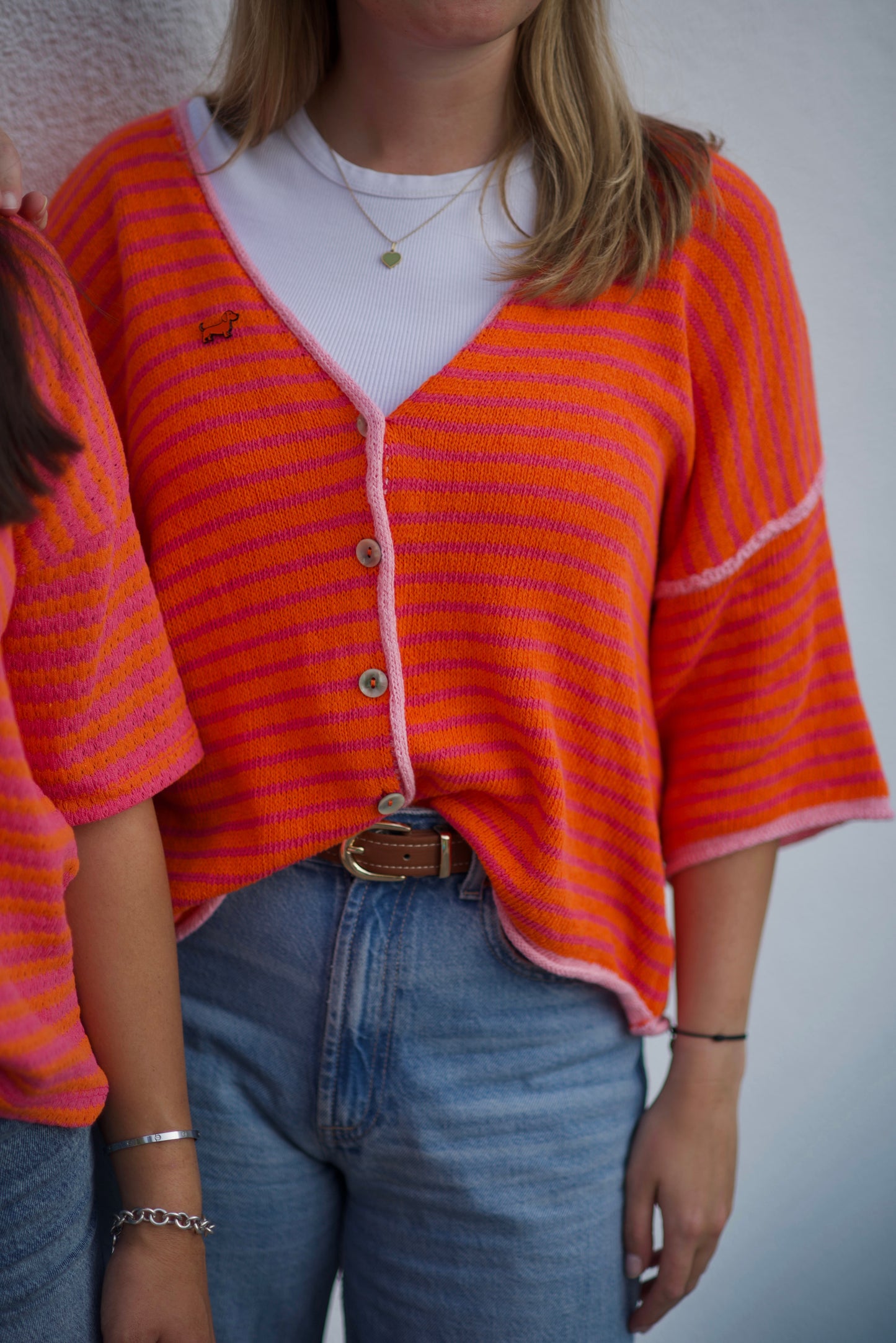 Dackel-Pin Strickjacke