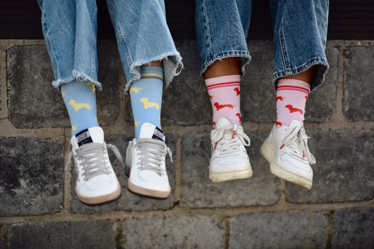 Socken Allover Dackel