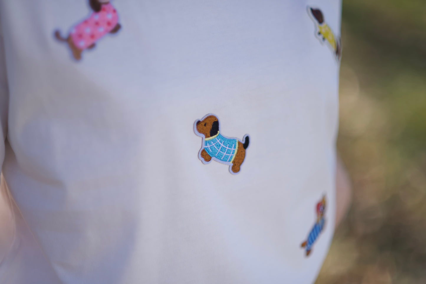 T-Shirt mit Dackelpatch